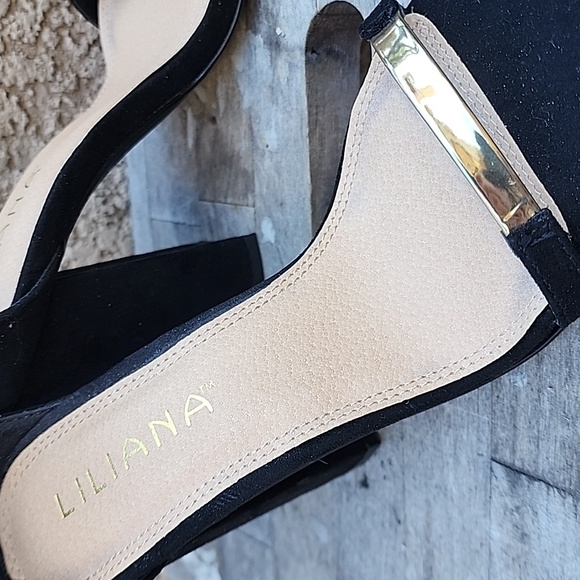 Liliana Black Suede Heels - Picture 4 of 4